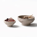 Set of 2 Handcrafted Paper Mache Decorative Bowls – Rustic Stone Finish Potpourri Bowl Set for Coffee Table, Living Room & Modern UK Home Décor