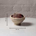 Set of 2 Handcrafted Paper Mache Decorative Bowls – Rustic Textured Potpourri Holders, Eco-Friendly Centrepiece Table Décor for UK & European Homes
