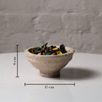 Set of 3 Handmade Paper Mache Decorative Bowls – Rustic Textured Nesting Bowl Set for UK & European Home Décor, Eco-Friendly Boho Centrepiece, Potpourri & Table Display Bowls