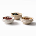 AALA INDIA Handmade Paper Mache Decorative Bowl Set of 3 – Rustic Textured Potpourri Bowls for Coffee Table, Centrepiece & Modern Home Décor
