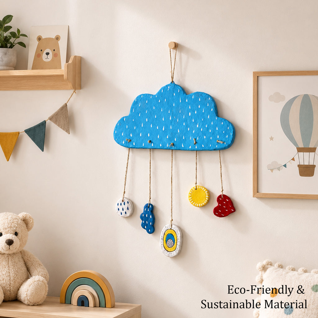 Handmade Cloud Wall Hanging | Colourful Wall Decor