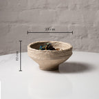 AALA INDIA Handmade Paper Mache Decorative Bowl Set of 3 – Rustic Textured Potpourri Bowls for Coffee Table, Centrepiece & Modern Home Décor