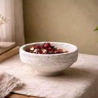 AALA INDIA Handmade Paper Mache Decorative Bowl Set of 3 – Rustic Textured Potpourri Bowls for Coffee Table, Centrepiece & Modern Home Décor