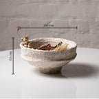 AALA INDIA Handmade Paper Mache Decorative Bowl Set of 3 – Rustic Textured Potpourri Bowls for Coffee Table, Centrepiece & Modern Home Décor
