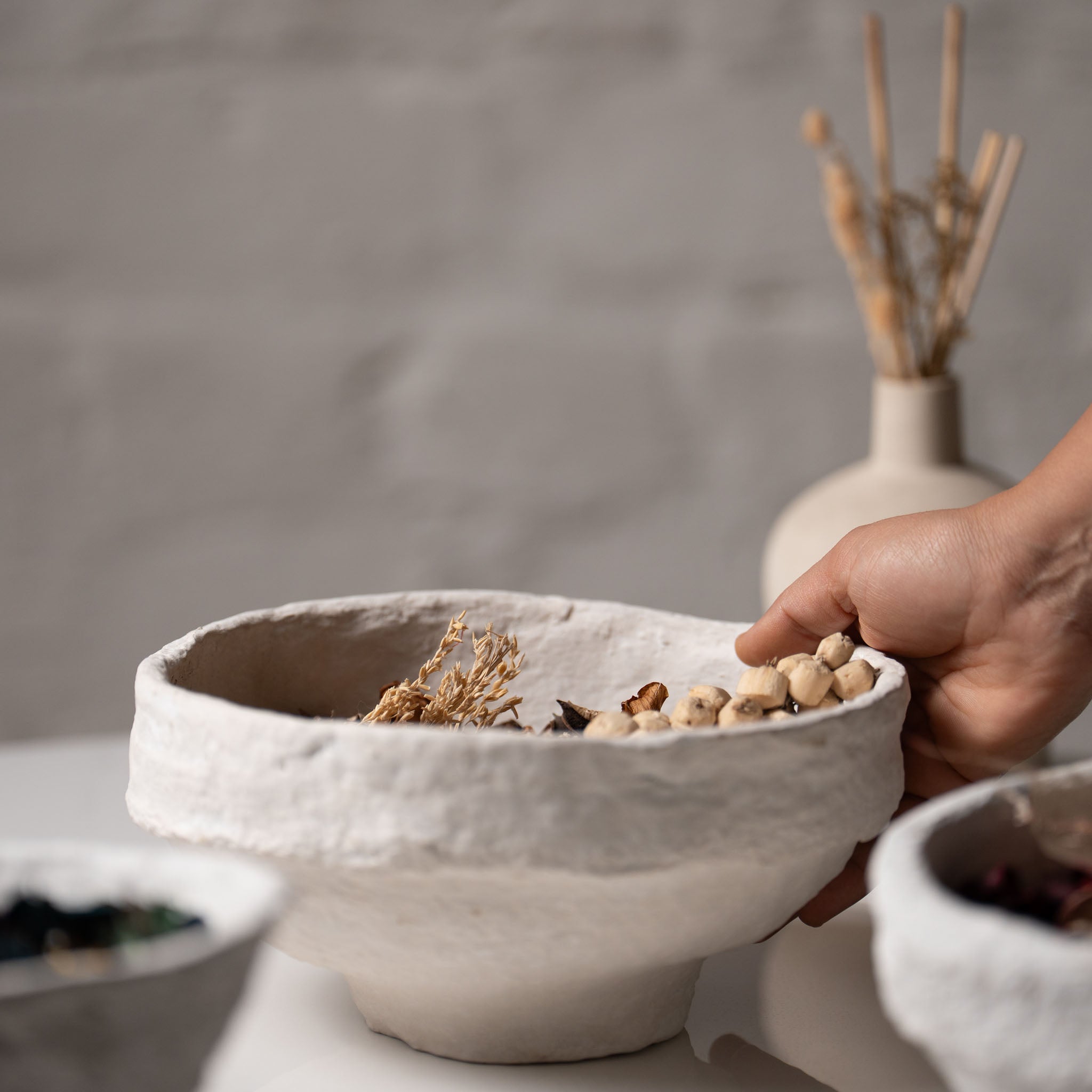 Handmade Papier-Mâché Potpourri & Decorative Bowl | Aala India