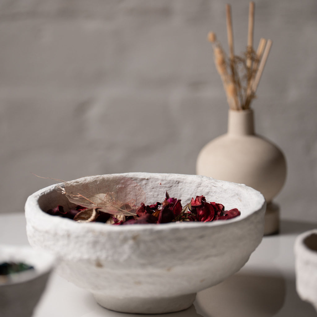 Handmade Papier-Mâché Potpourri & Decorative Bowl | Aala India