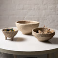 Handmade Papier-Mâché Potpourri & Decorative Bowl – Earth Tone | Aala India