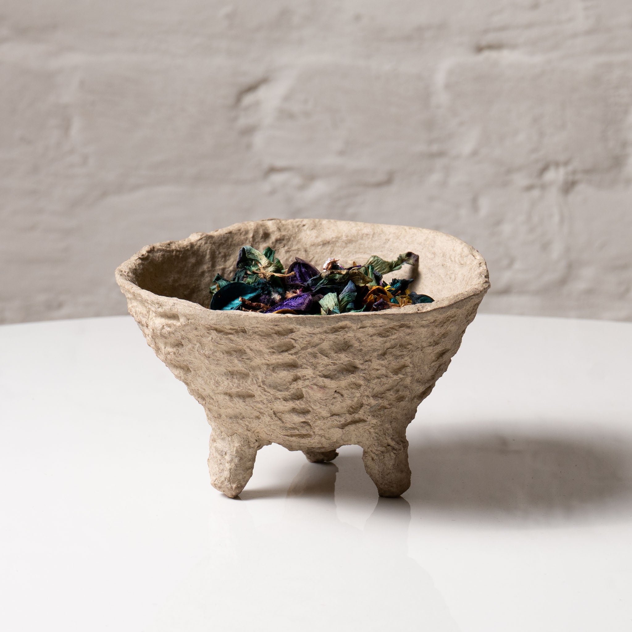 Handmade Papier-Mâché Potpourri & Decorative Bowl – Earth Tone | Aala India