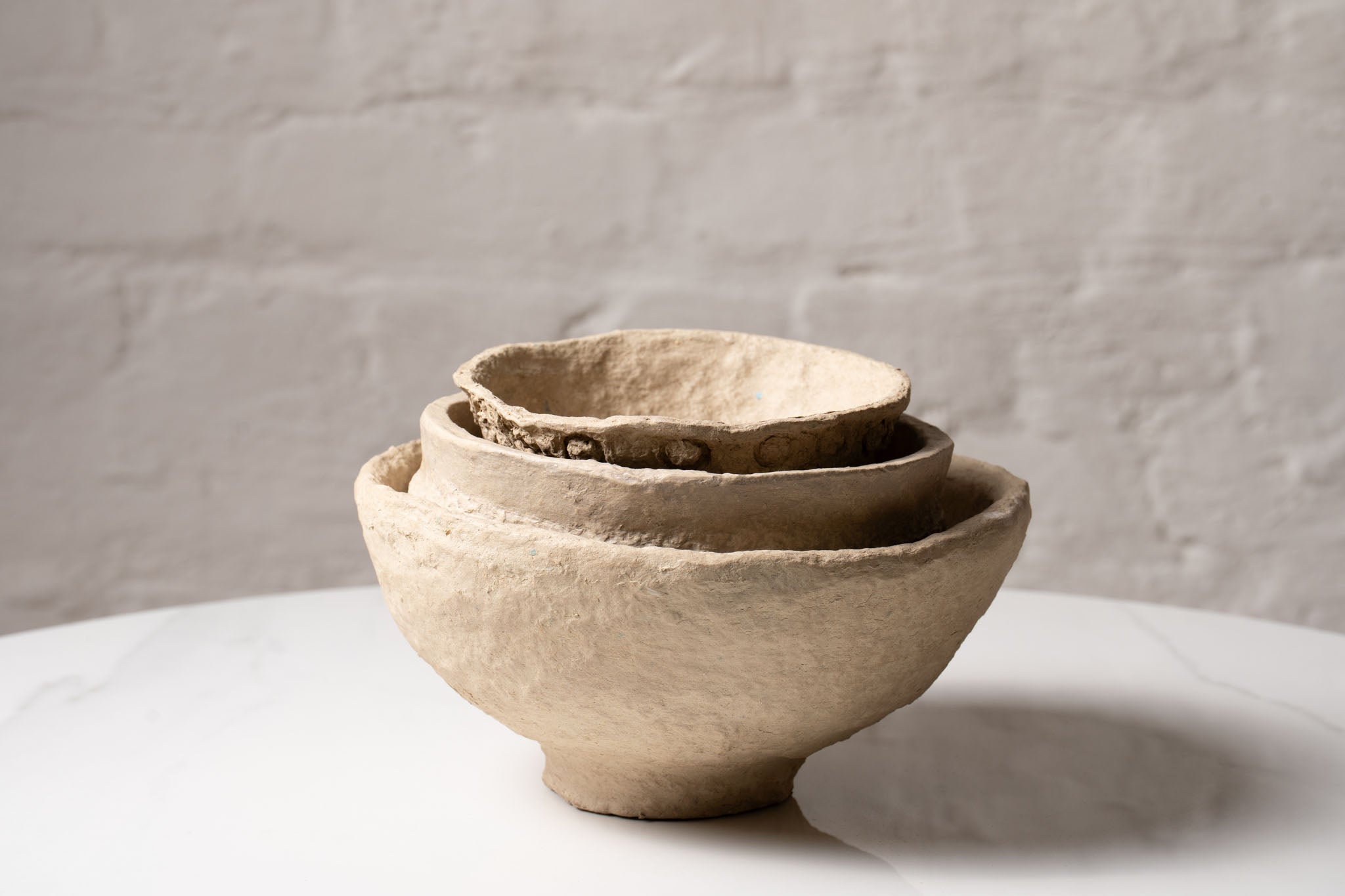 Handmade Papier-Mâché Potpourri & Decorative Bowl – Earth Tone | Aala India