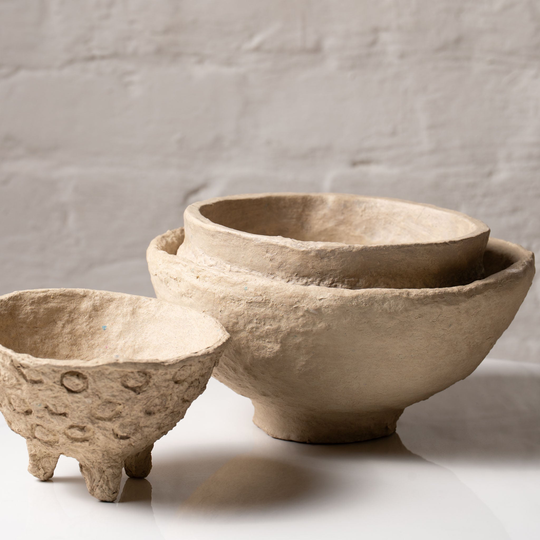 Handmade Papier-Mâché Potpourri & Decorative Bowl – Earth Tone | Aala India