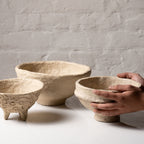 Handmade Papier-Mâché Potpourri & Decorative Bowl – Earth Tone | Aala India