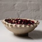 Handmade paper mâché decorative bowl with natural textured finish by AALA India