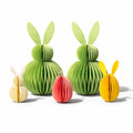Easter Honeycomb Bunny Decorations Set – Colourful Paper Bunny & Egg Ornaments with Magnetic Closure, Reusable Spring Table & Hanging Easter Tree Decor