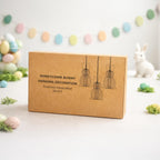 Honeycomb Paper Bunny Hanging Decorations – Set of 3 Easter Rabbit Ornaments for Spring Tree & Home Décor