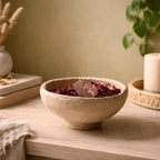 Aala Set of 3 Handmade Paper Mache Decorative Bowls – Rustic Neutral Potpourri Bowls for Coffee Table, Boho Home Decor Display Bowls Set, Natural Textured Tabletop Centrepiece